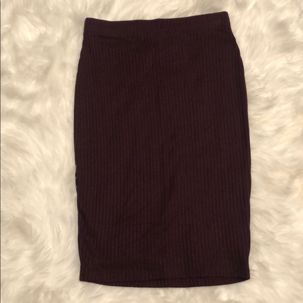 Burgundy Pencil Skirt